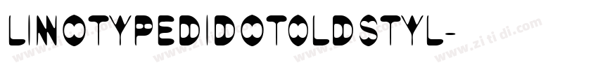 LinotypeDidot0ldstyl字体转换