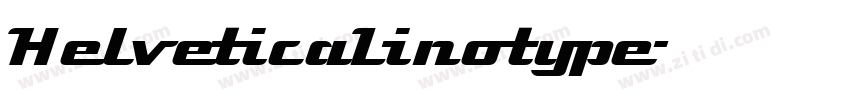 HelveticaLinotype字体转换