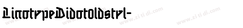 LinotypeDidot0ldstyl字体转换