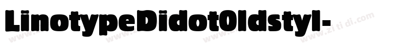 LinotypeDidot0ldstyl字体转换