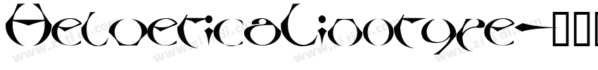 HelveticaLinotype字体转换