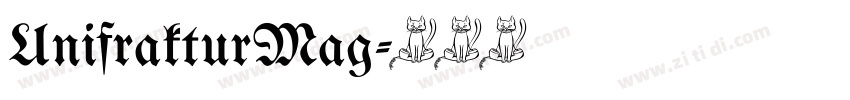 UnifrakturMag字体转换