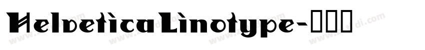 HelveticaLinotype字体转换