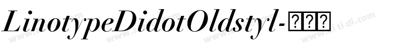 LinotypeDidotOldstyl字体转换