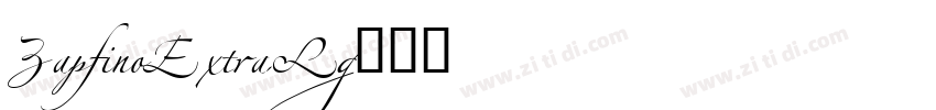 ZapfinoExtraL字体转换