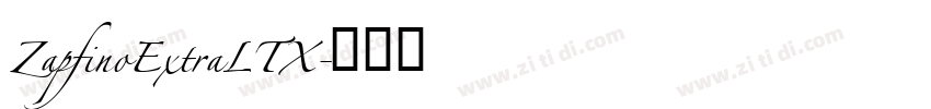 ZapfinoExtraLTX字体转换 ZapfinoExtraLTX字体转换