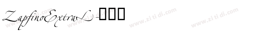ZapfinoExtraL字体转换