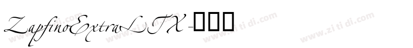 ZapfinoExtraLTX字体转换 ZapfinoExtraLTX字体转换