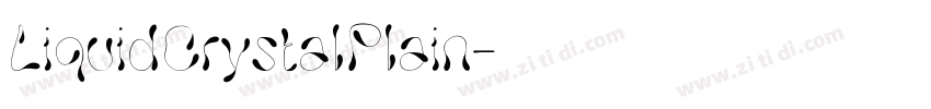 LiquidCrystalPlain字体转换