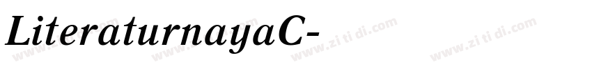 LiteraturnayaC字体转换