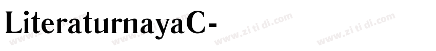 LiteraturnayaC字体转换