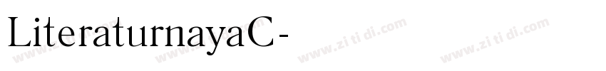 LiteraturnayaC字体转换