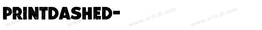 printdashed字体转换
