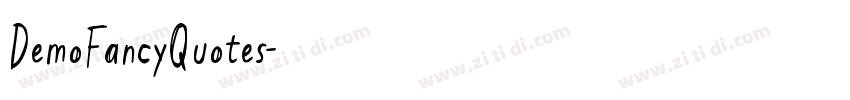 DemoFancyQuotes字体转换