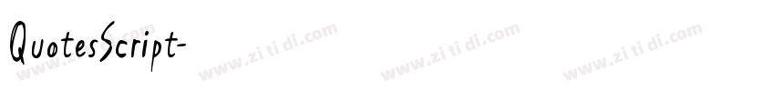QuotesScript字体转换