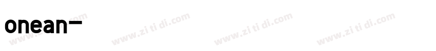 onean字体转换