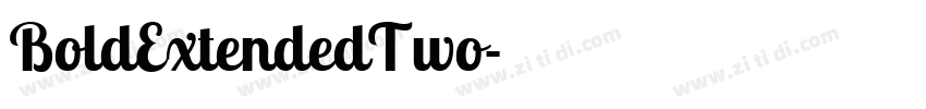BoldExtendedTwo字体转换
