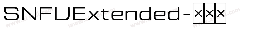 SNFUExtended字体转换
