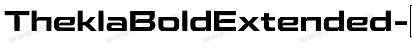 TheklaBoldExtended字体转换