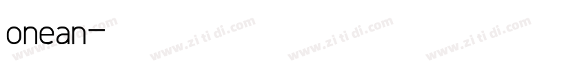 onean字体转换