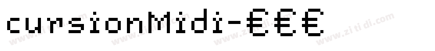 cursionMidi字体转换