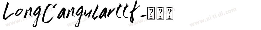 LongCangularttf字体转换