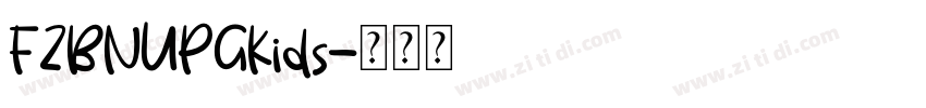 FZBNUPGKids字体转换