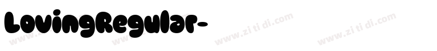 LovingRegular字体转换