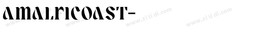 AmalfiCoast字体转换