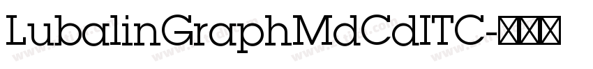 LubalinGraphMdCdITC字体转换