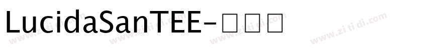 LucidaSanTEE字体转换