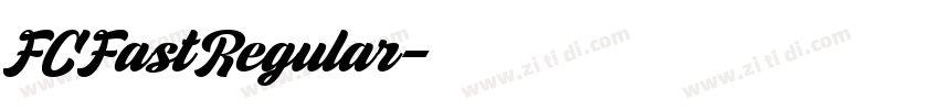 FCFastRegular字体转换