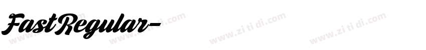 FastRegular字体转换