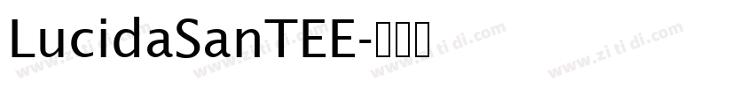 LucidaSanTEE字体转换