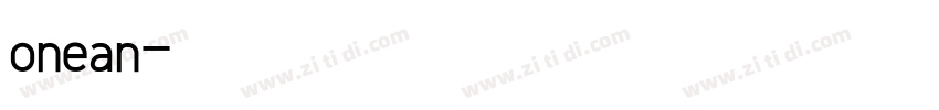 onean字体转换