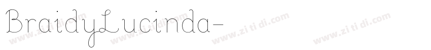 BraidyLucinda字体转换