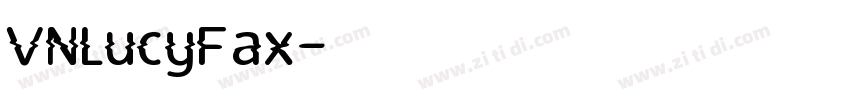 VNLucyFax字体转换