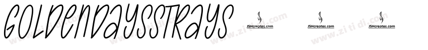 GoldenDaysStrays字体转换