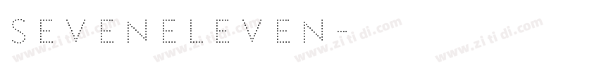 seveneleven字体转换