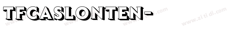 TFCaslonTen字体转换