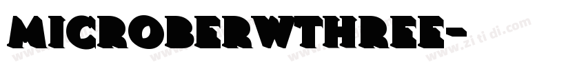 MicroberwThree字体转换