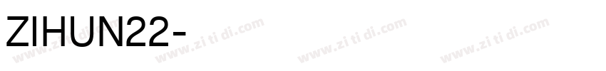 ZIHUN22字体转换