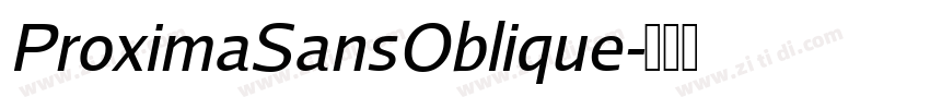 ProximaSansOblique字体转换