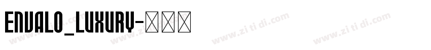 Envalo_Luxury字体转换