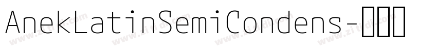 AnekLatinSemiCondens字体转换