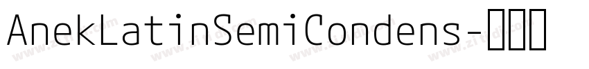 AnekLatinSemiCondens字体转换