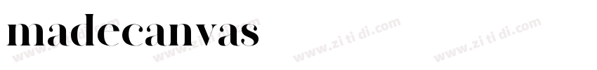 madecanvas字体转换