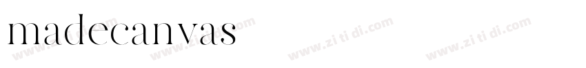 madecanvas字体转换