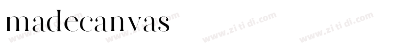 madecanvas字体转换