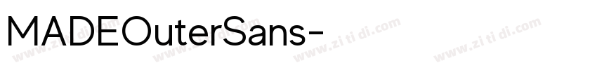 MADEOuterSans字体转换